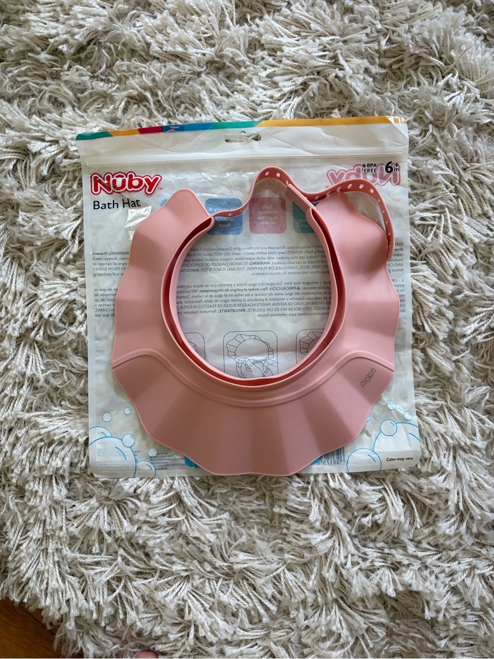 Nuby baby bath hat